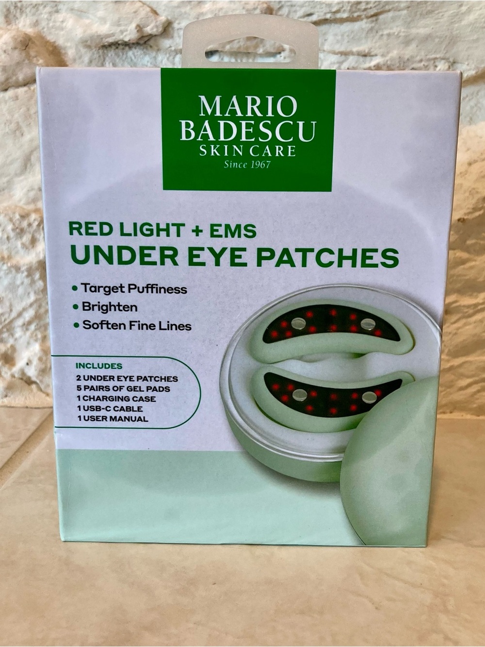 NWT Mario Badescu red light and EMS under eye patches